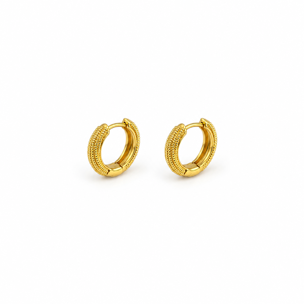 Textured Mini Hoop Earrings