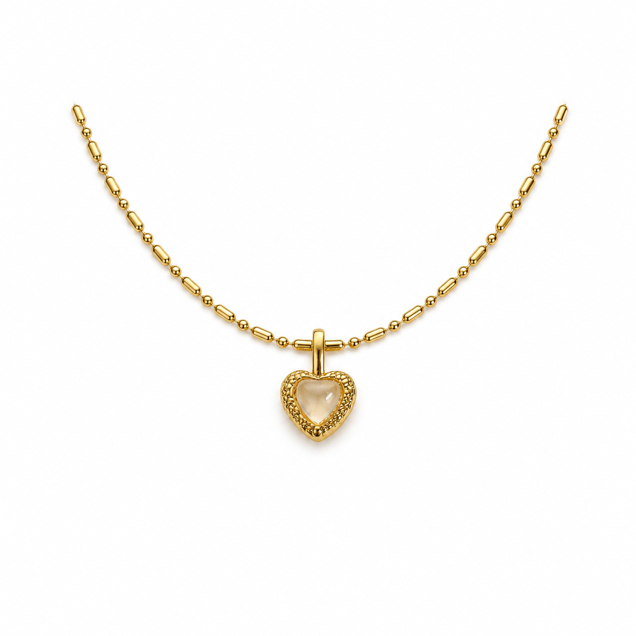 Pearl Heart Pendant Necklace