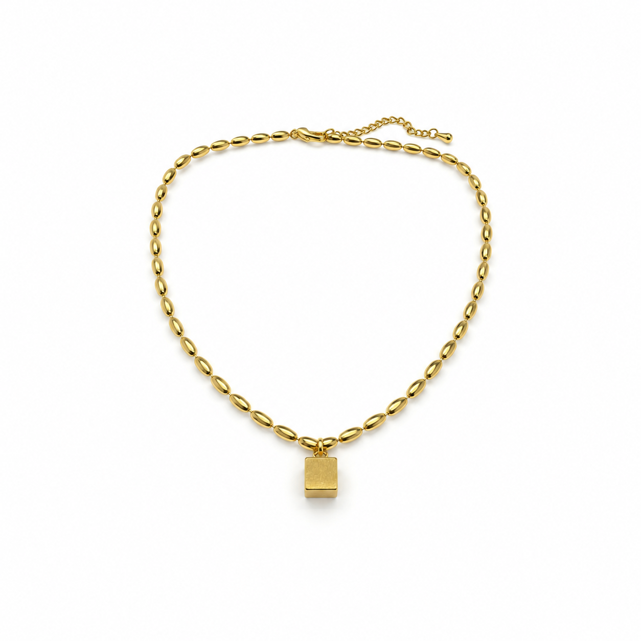 Minimal Square Pendant Necklace