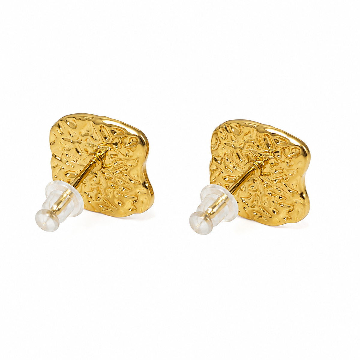 Pearl Textured Square Stud Earrings