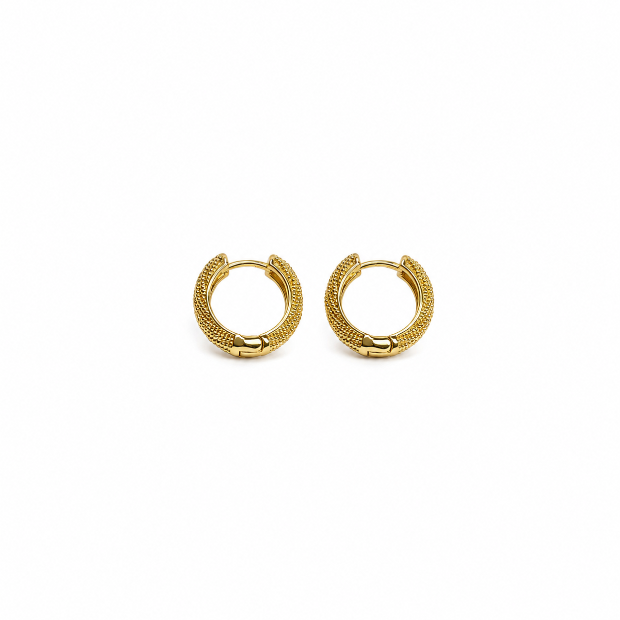 Textured Mini Hoop Earrings