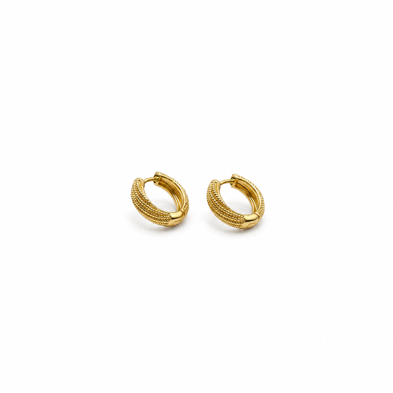 Textured Mini Hoop Earrings