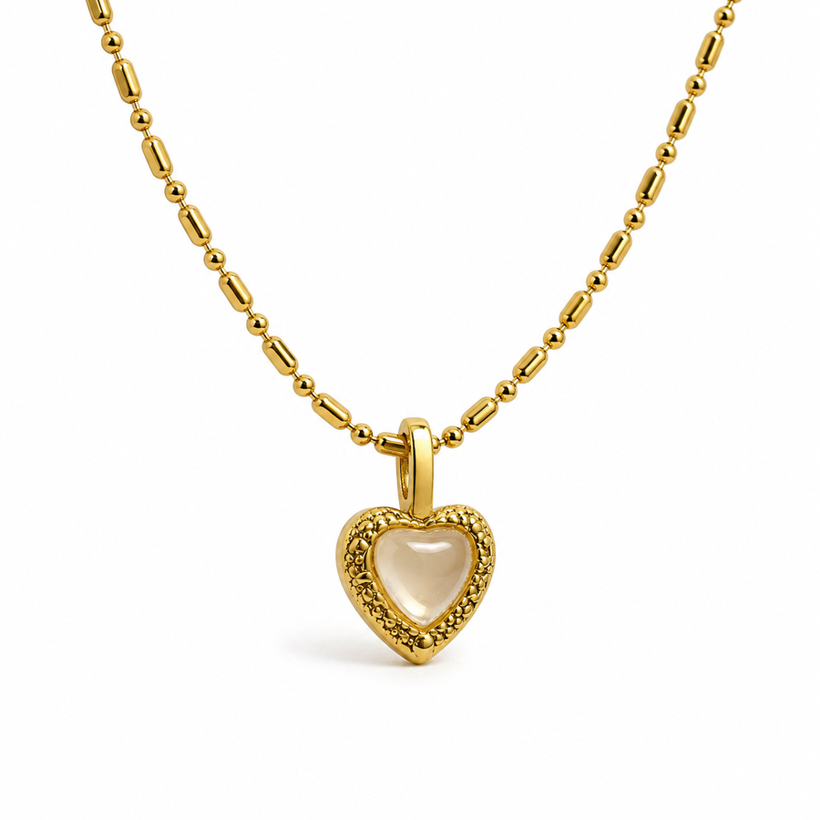 Pearl Heart Pendant Necklace