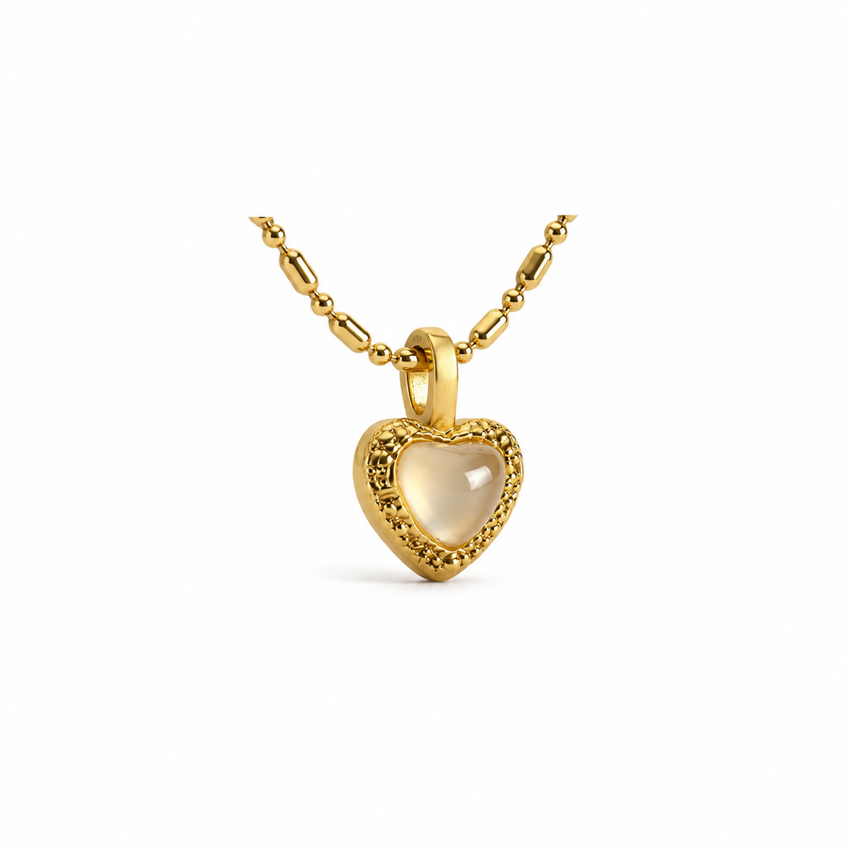 Pearl Heart Pendant Necklace
