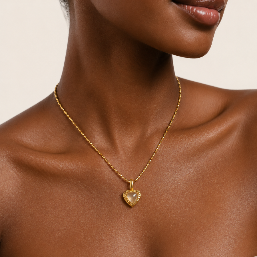 Pearl Heart Pendant Necklace