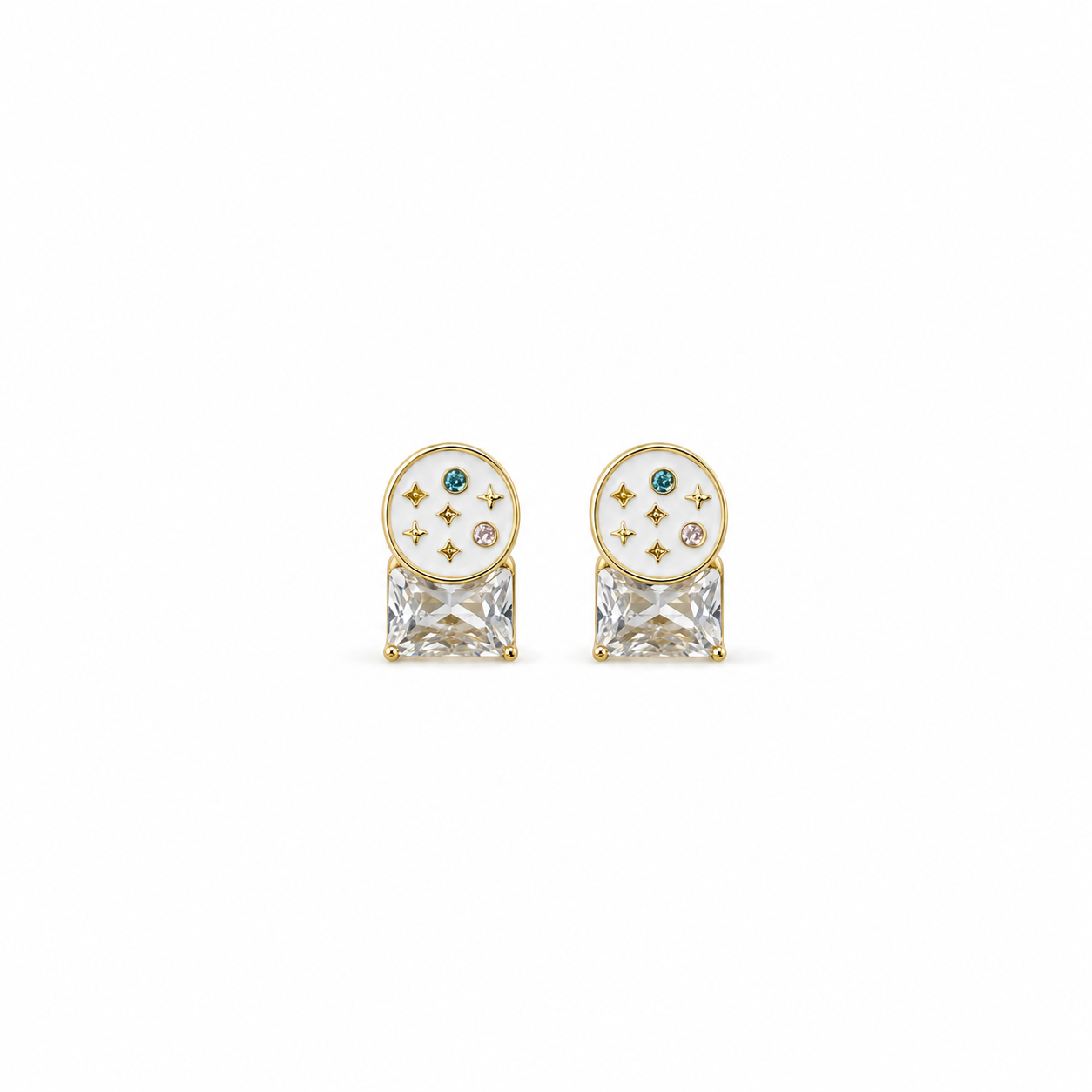Celestial Crystal Drop Earrings