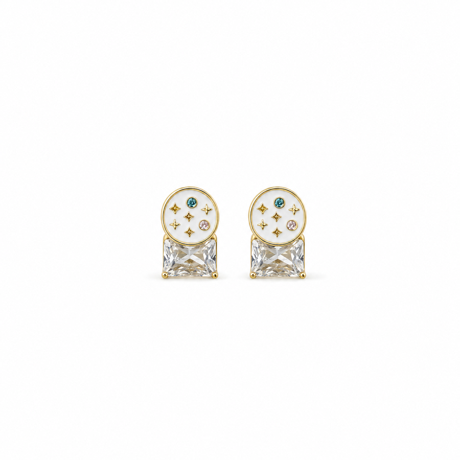 Celestial Crystal Drop Earrings
